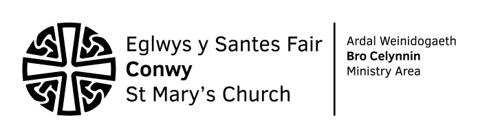 The Diocese of Bangor - St Mary's Church Conwy Logo-BLACK